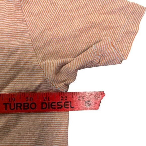 Patagonia Squeaky Clean Polo Shirt Striped Orange Men’s Size Large - Picture 5 of 7